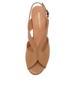 Bubba Dark Tan Leather Sandals