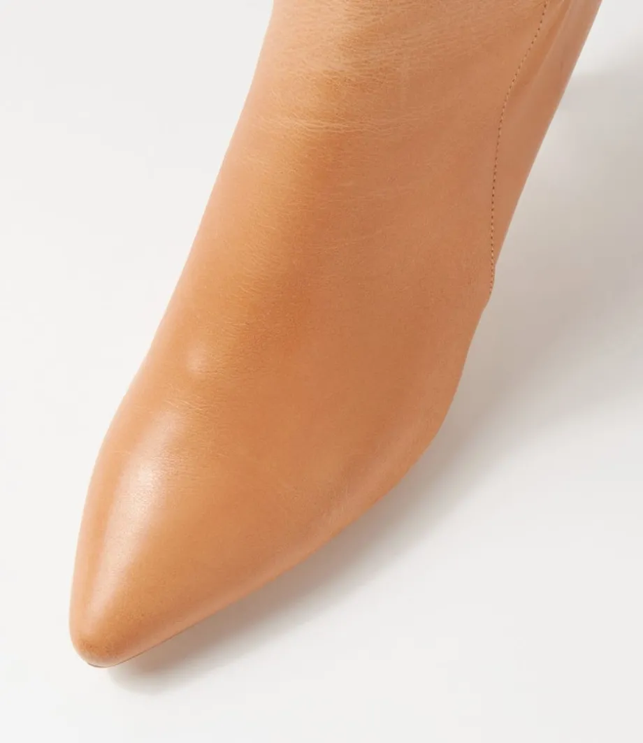 Buel Cappuccino Leather Knee High Boots