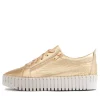 Bump Gold Croco Leather Sneakers Ws