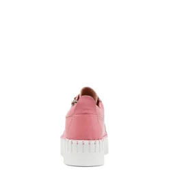 Bump Pretty Pink Leather Sneakers Ws