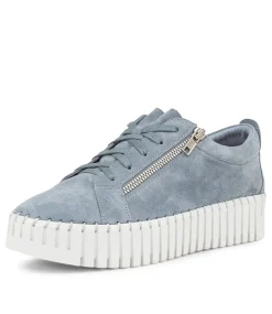 Bump Steel Suede Sneakers White Sole