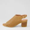 Burne Dark Tan Leather Sandals
