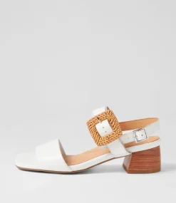 Cabalas W White Leather Sandals