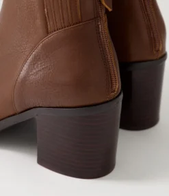 Calley Dark Brown Leather Chelsea Boots