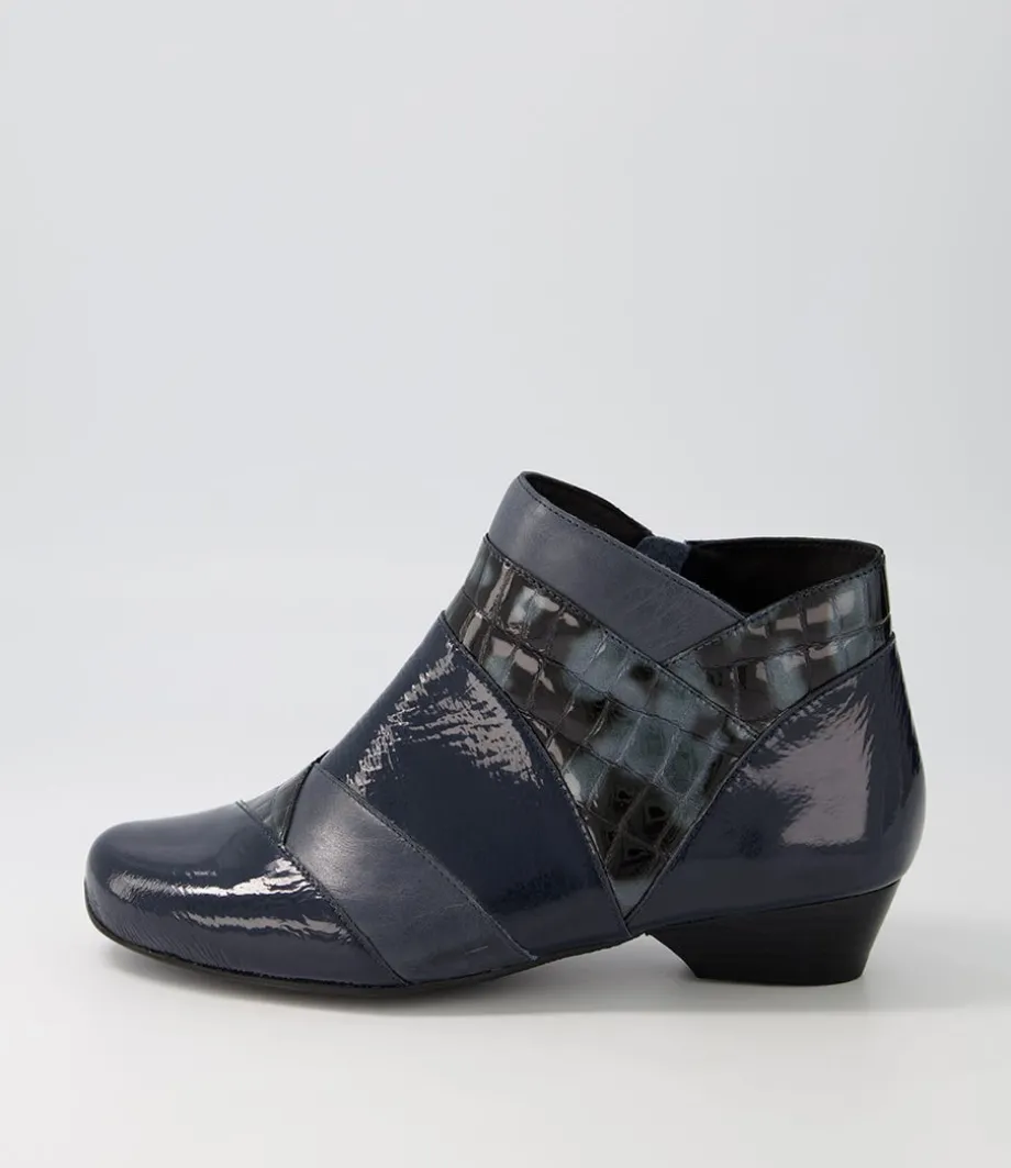 Canton Xw Navy Mix Ankle Boots