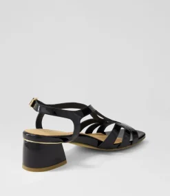 Caracas W Black Patent Leather Sandals