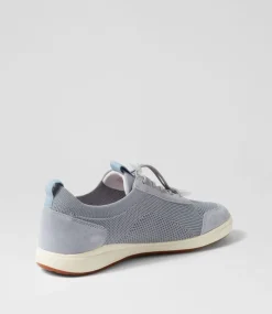 Caren 48 Skyblue Leather Sneakers