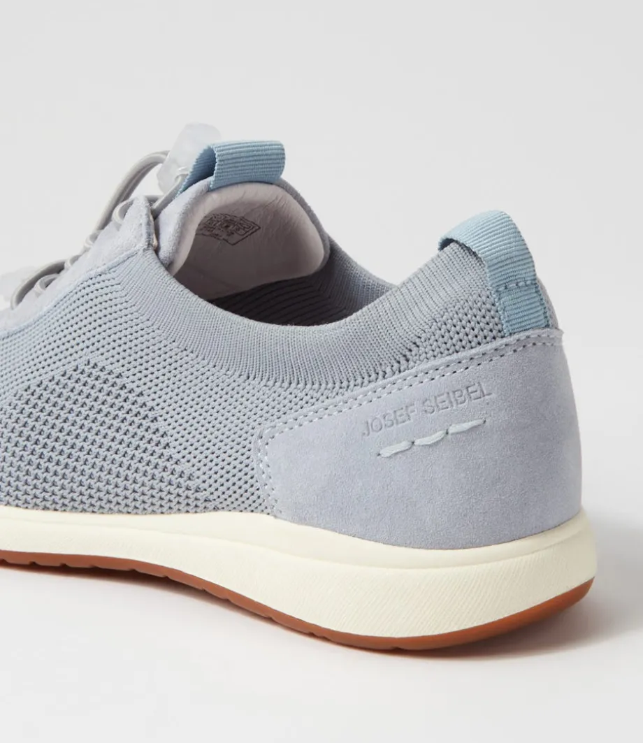 Caren 48 Skyblue Leather Sneakers