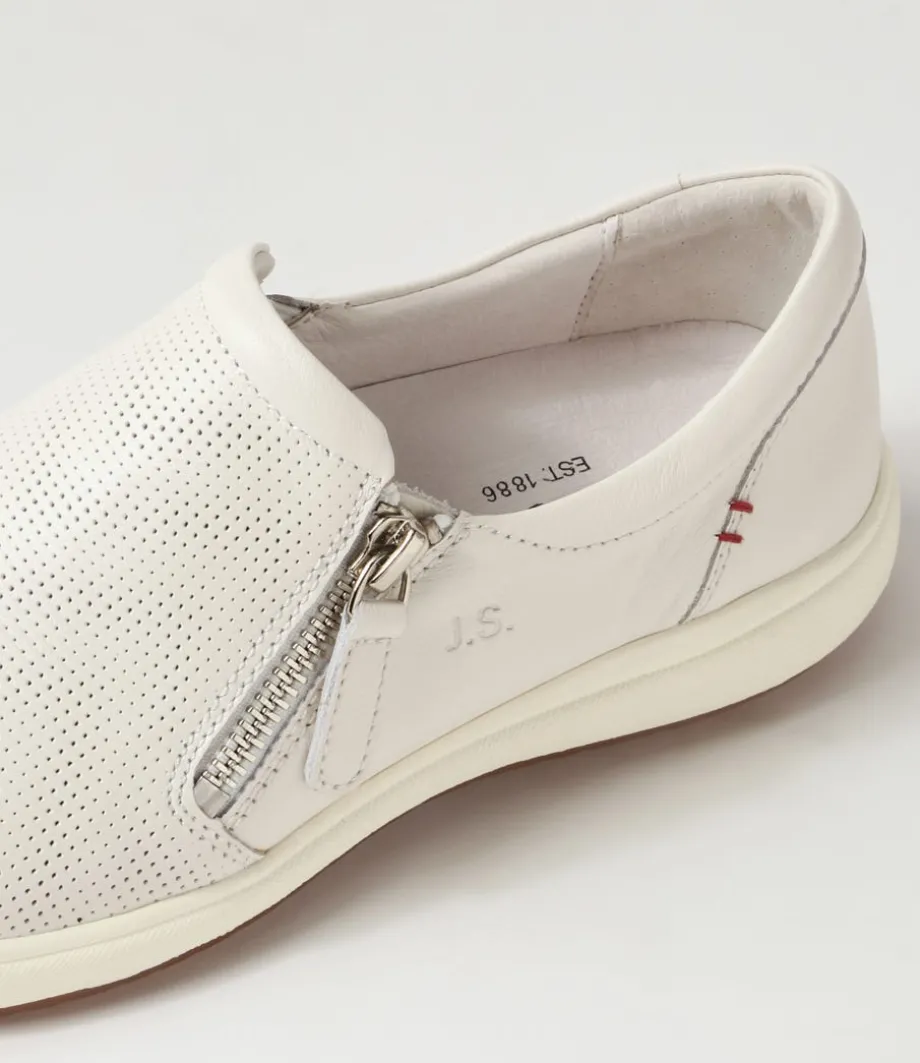 Caren 22 Weiss Leather Sneakers