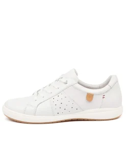 Caren 01 White Leather