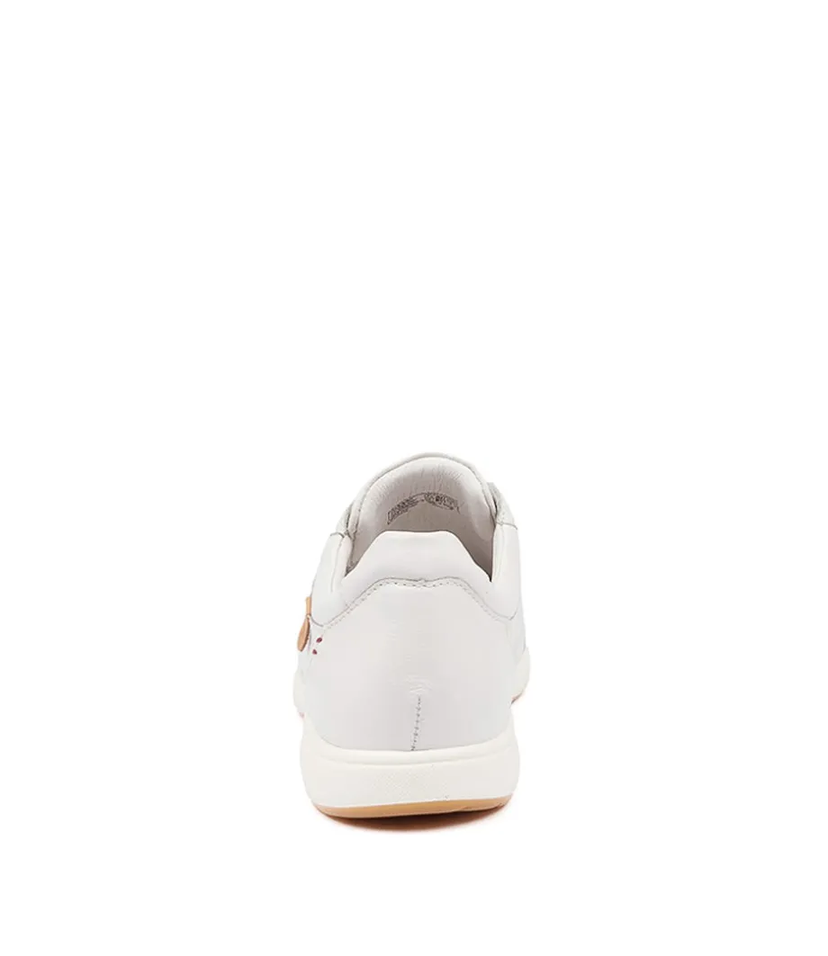 Caren 01 White Leather
