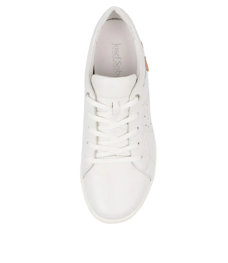 Caren 01 White Leather