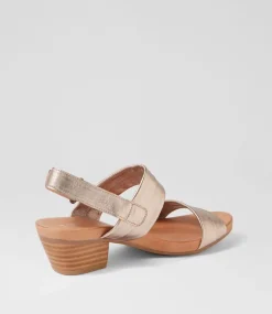 Cartha Champagne Leather Sandals