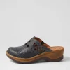 Catalonia 41 Dunkleblau Leather Clogs