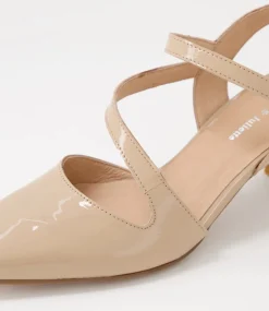 Charissa Camel Patent Leather Heels