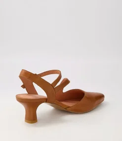 Charissa Tan Leather Heels