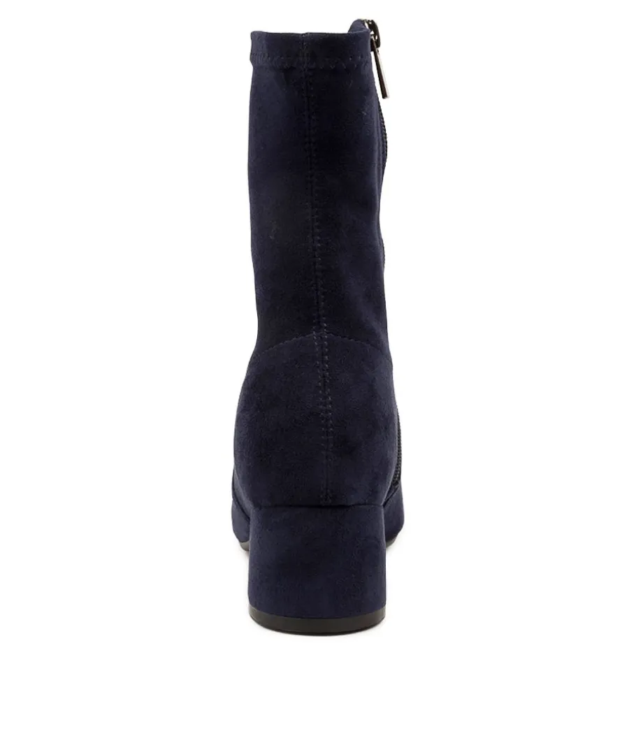 Checkie Dj Navy Stretch Microsuede