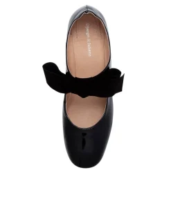 Chiara Black Patent Leather Heeled Shoes