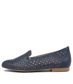 Cindra Xf Navy Leather Loafers