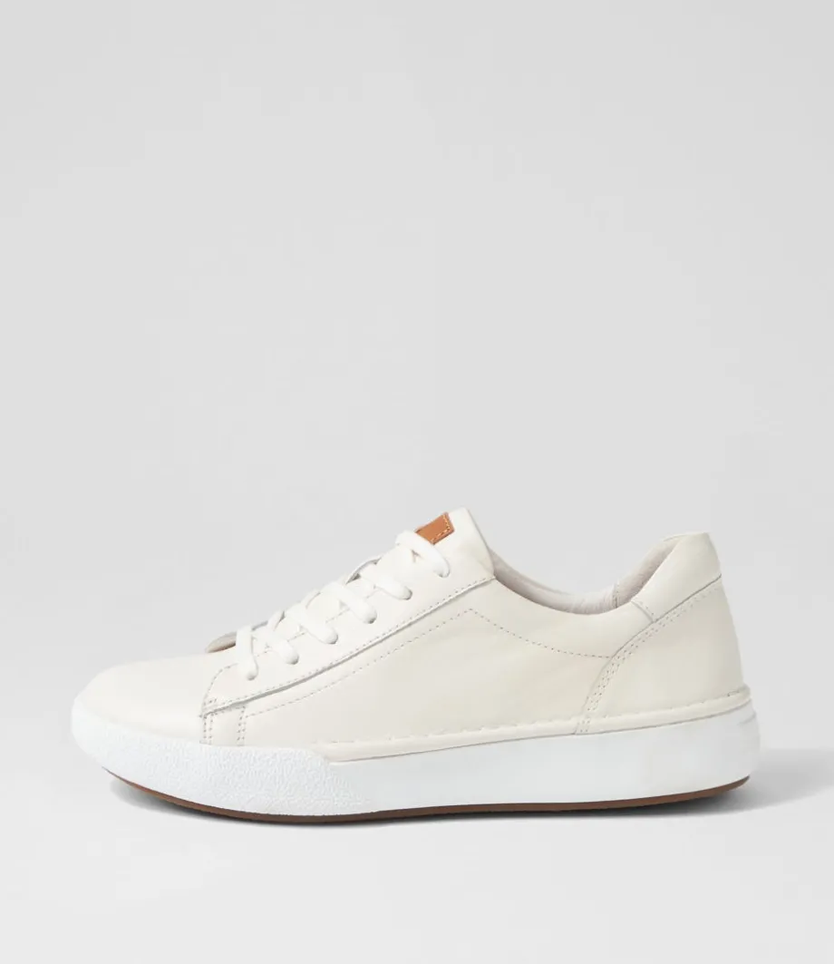 Claire 01 Weiss Leather Sneakers