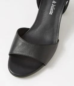 Cobey Black Leather Sandals