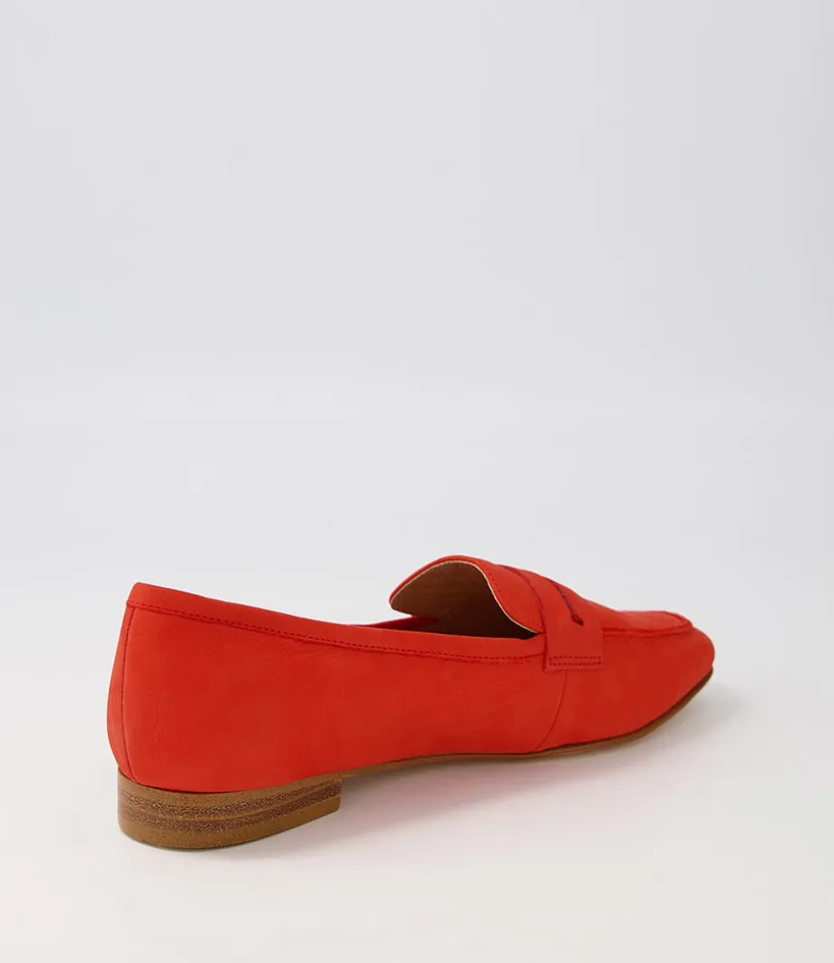 Coco Aperol Leather Loafers