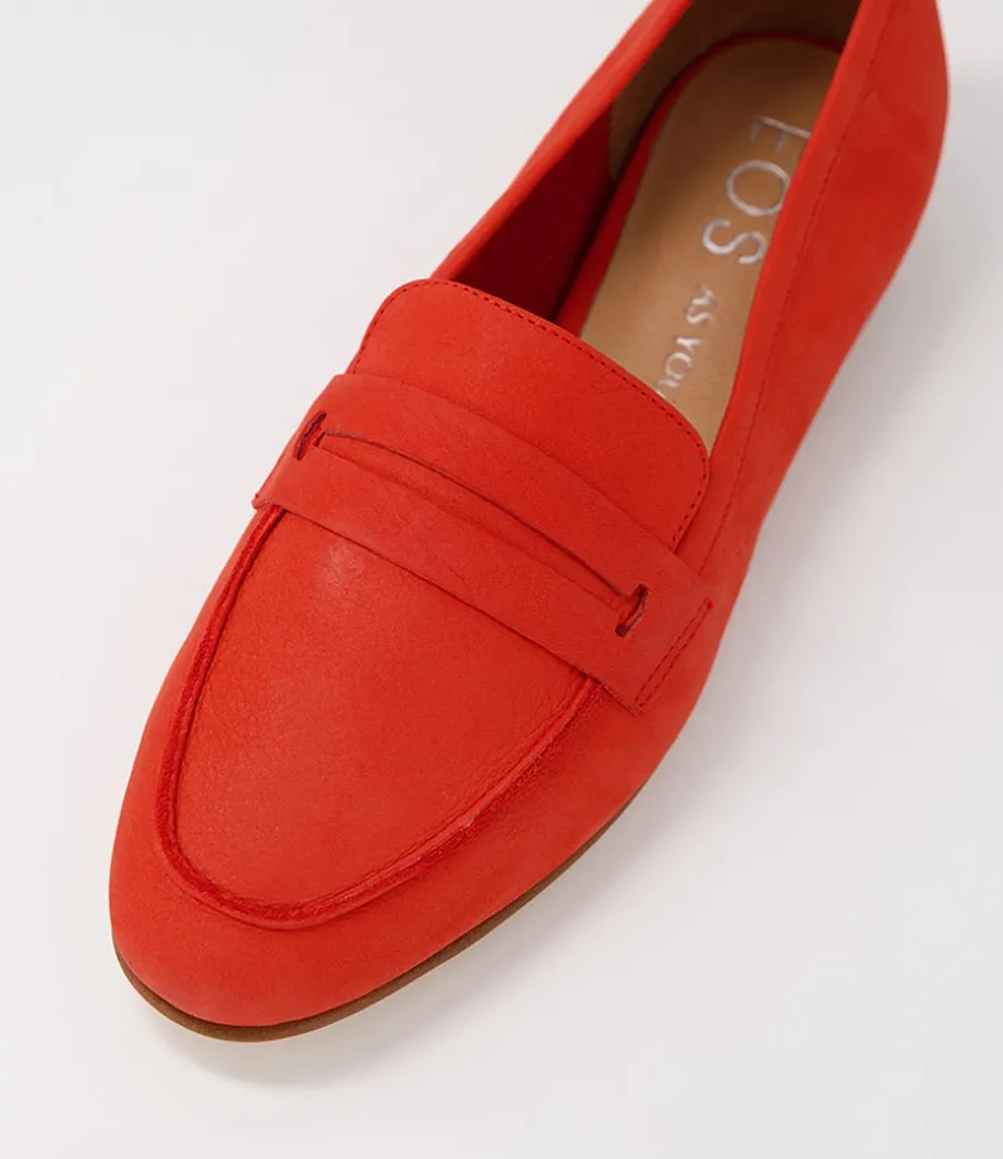 Coco Aperol Leather Loafers