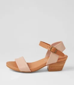 Control Cafe Dark Tan Leather Sandals