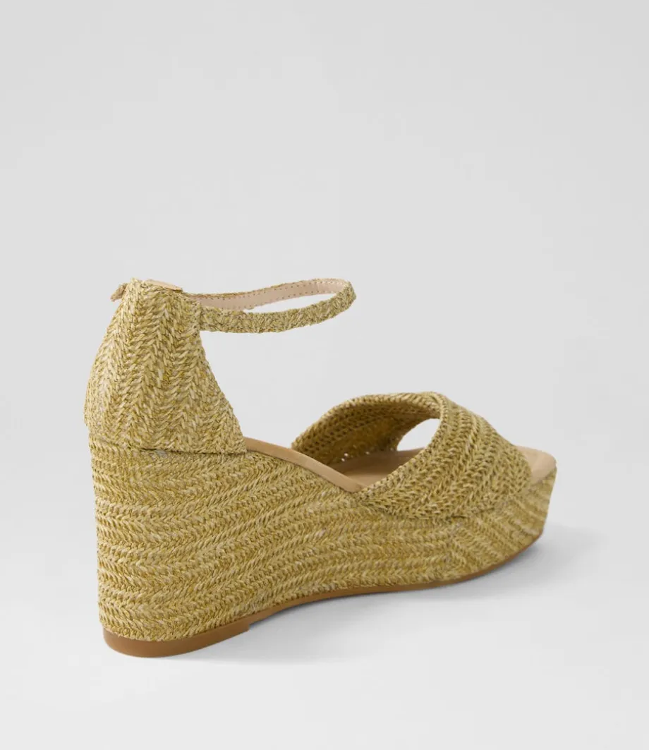 Cotton Natural Synthetic Raffia Sandals