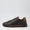 Courtyard 02 Black Leather Sneakers