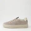 Courtyard 02 Moon Platinum Suede Sneakers