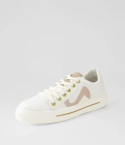 Courtyard 402 Weiss Sand Leather Sneakers