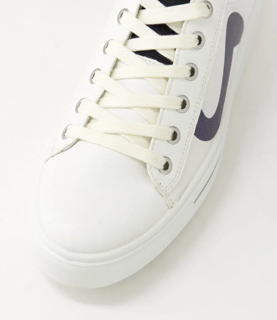 Courtyard 402 Weiss Schwarz Leather Sneakers
