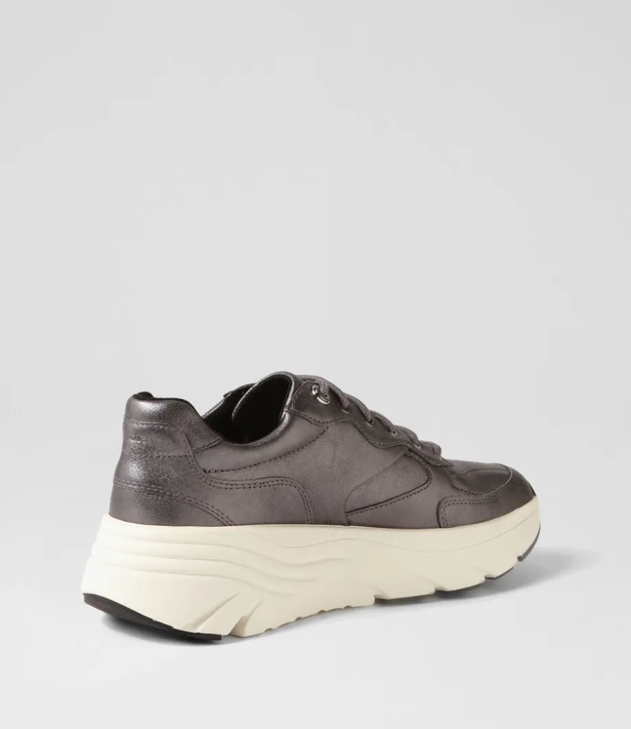 D Diamanta A Gun Leather Sneakers
