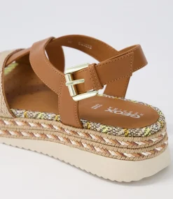 D Eolie D Camel Sand Leather Sandals