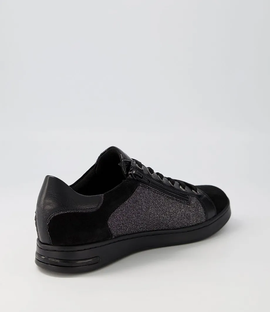 D Jaysen B Black Multi Suede Sneakers