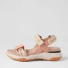 D Sorapis Grip B Peach Beige Suede Sandals
