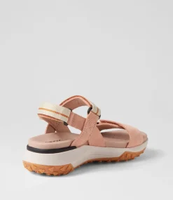 D Sorapis Grip B Peach Beige Suede Sandals