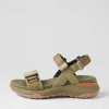 D Sorapis Grip B Pistachio Suede Sandals