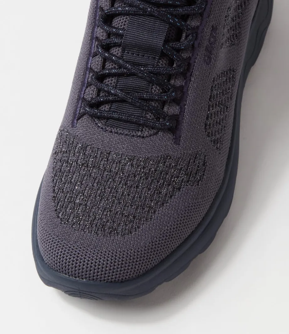 D Spherica A Dk Jeans Knit Sneakers