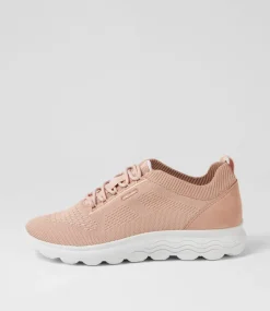 D Spherica A 6K Nude Knit Sneakers