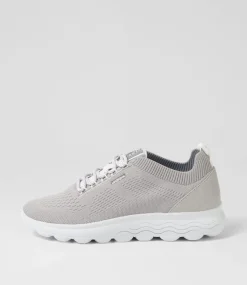 D Spherica A Light Grey Knit Sneakers