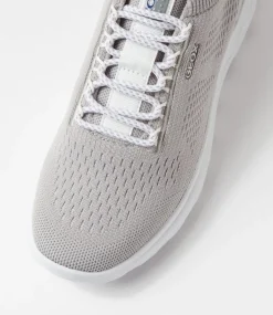 D Spherica A Light Grey Knit Sneakers
