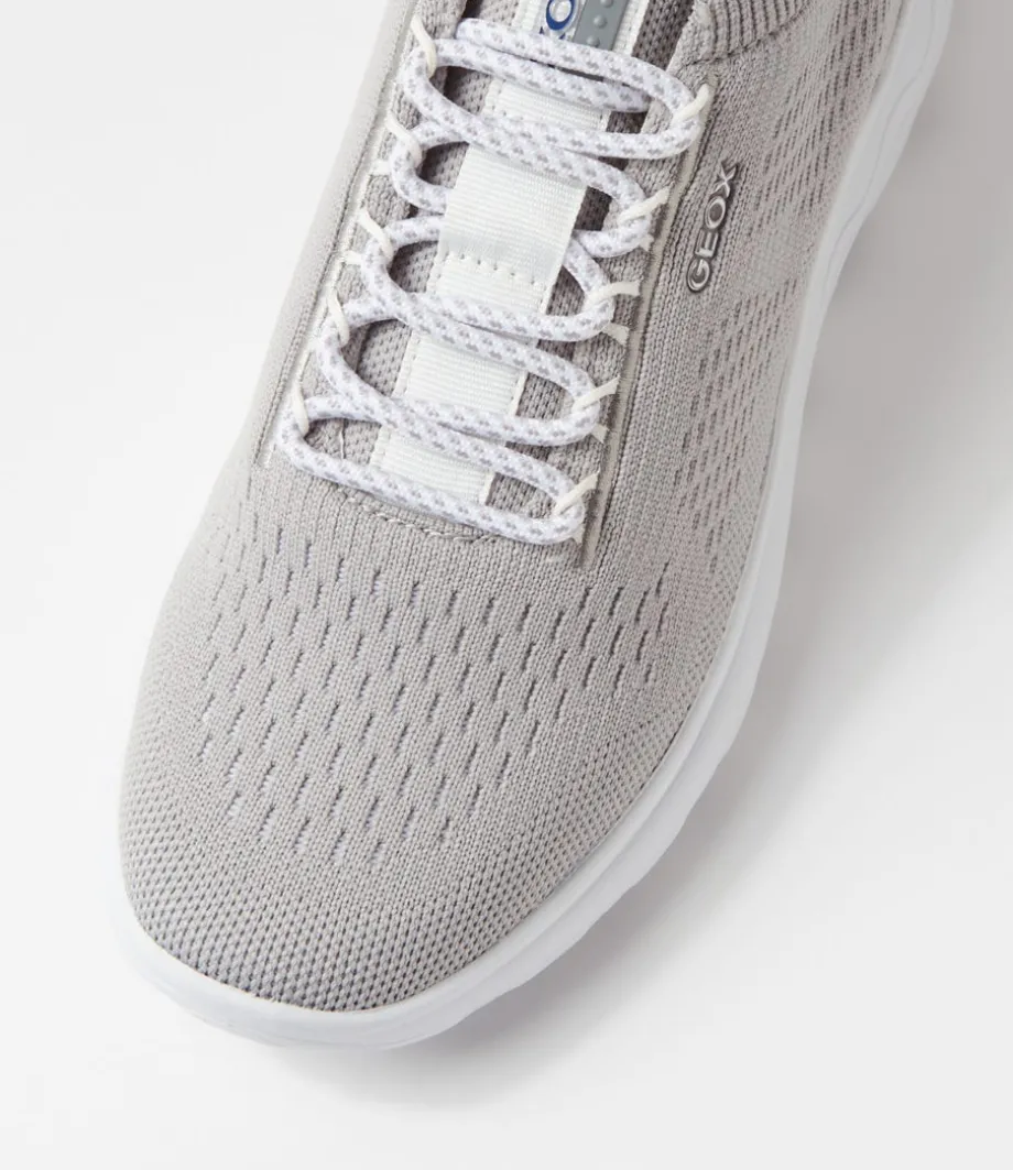 D Spherica A Light Grey Knit Sneakers