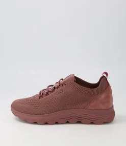D Spherica A Old Rose Knit Sneakers