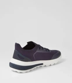 D Spherica Actif A Navy Knit Sneakers