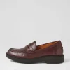 D Spherica Ec1 A Dark Burgundy Leather Loafers