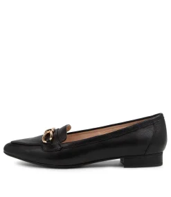 Dae Black Leather Ballet Flats
