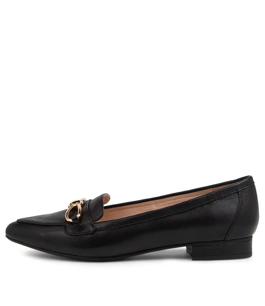 Dae Black Leather Ballet Flats