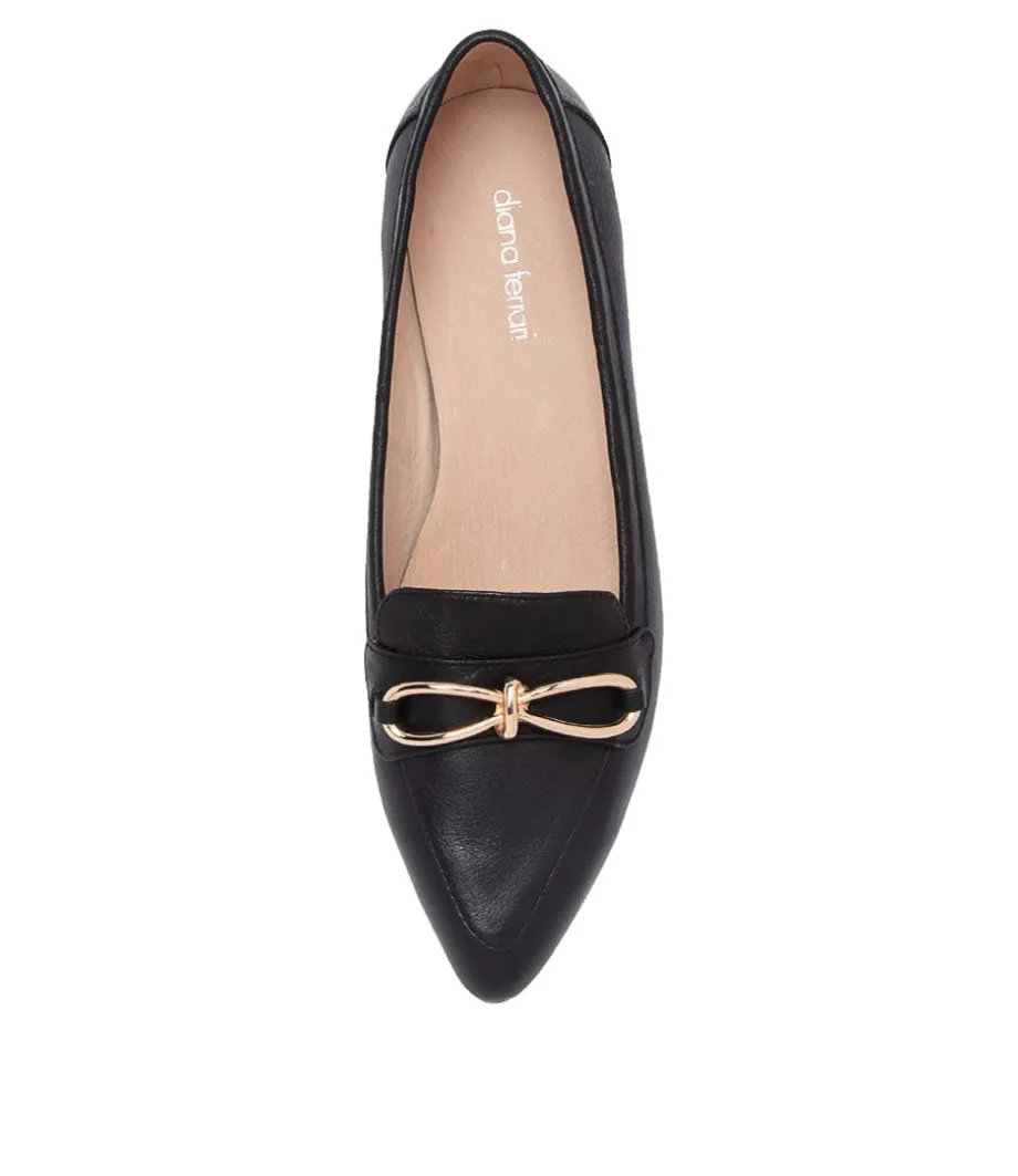 Dae Black Leather Ballet Flats